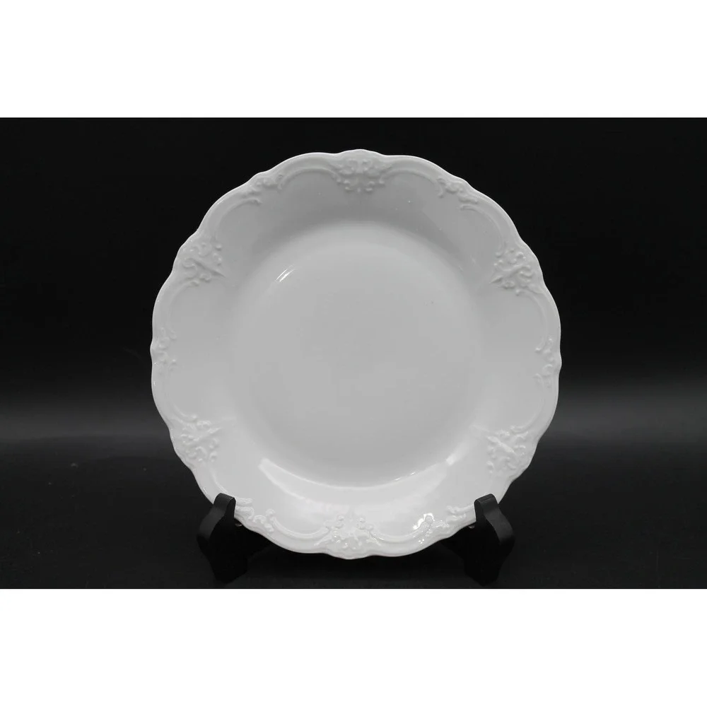 Vintage ALT Tirschenreuth Baronesse Germany White Porcelain Plates 8.25